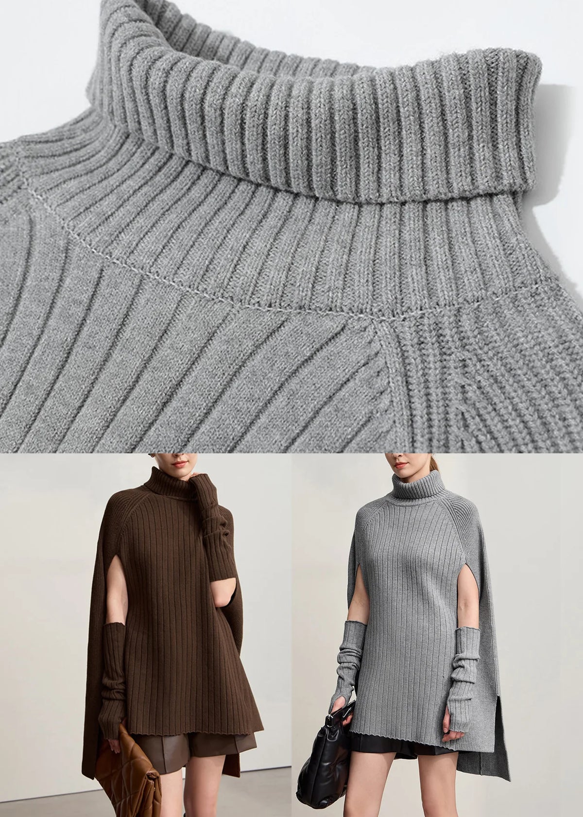 Pull Femme Coupe Asymétrique Confort Automne 4