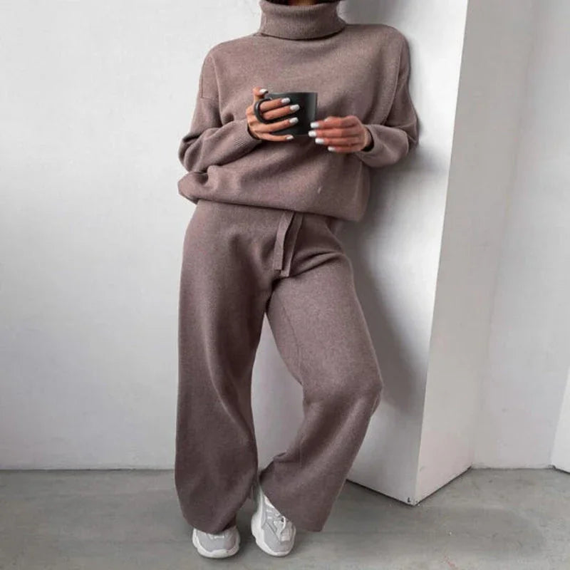 Pull Femme Décontracté Col Roulé Chic 1