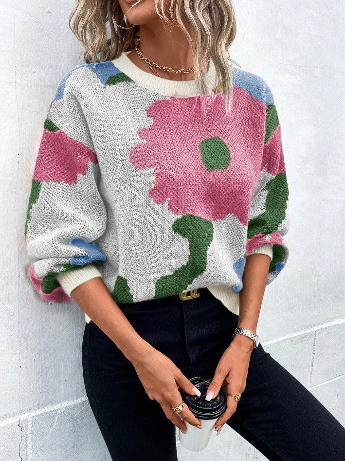 Pull Femme Décontracté à Manches Ballon 6