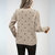 Pull Femme Élégant à Pois en Tricot Doux 1