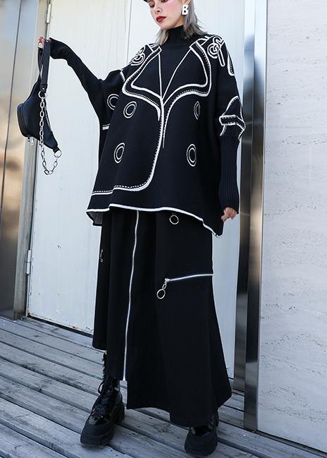 Pull Femme Imprimé à Manches Chauve-Souris 2
