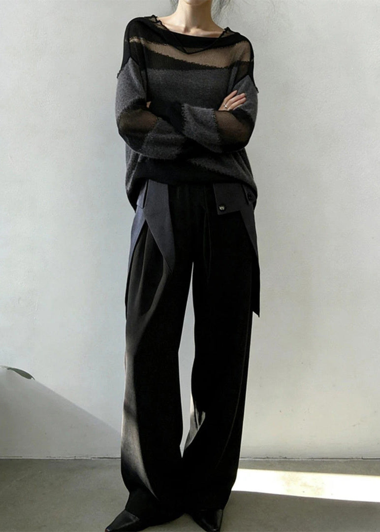Pull Femme Oversize Patchwork Tricot Automnal 2