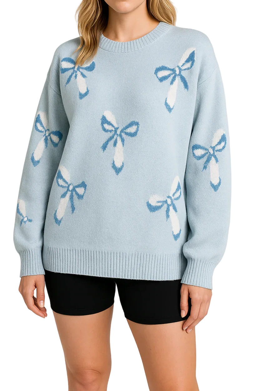 Pull Femme Oversize à Motif Jacquard 0