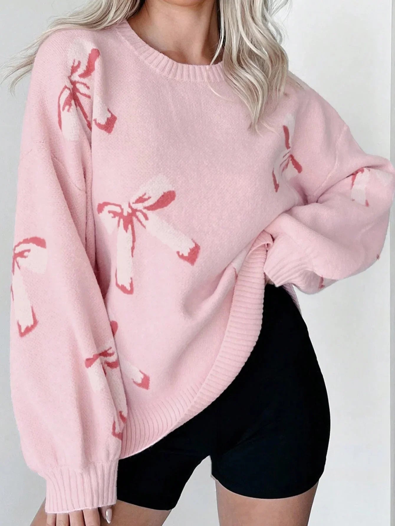 Pull Femme Oversize à Motif Jacquard 3