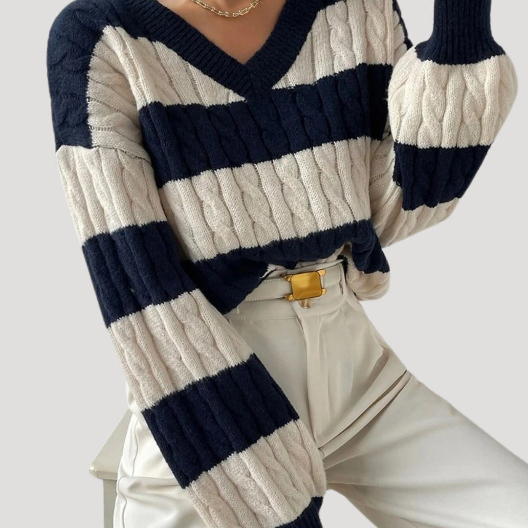 Pull Femme Oversize en V 4