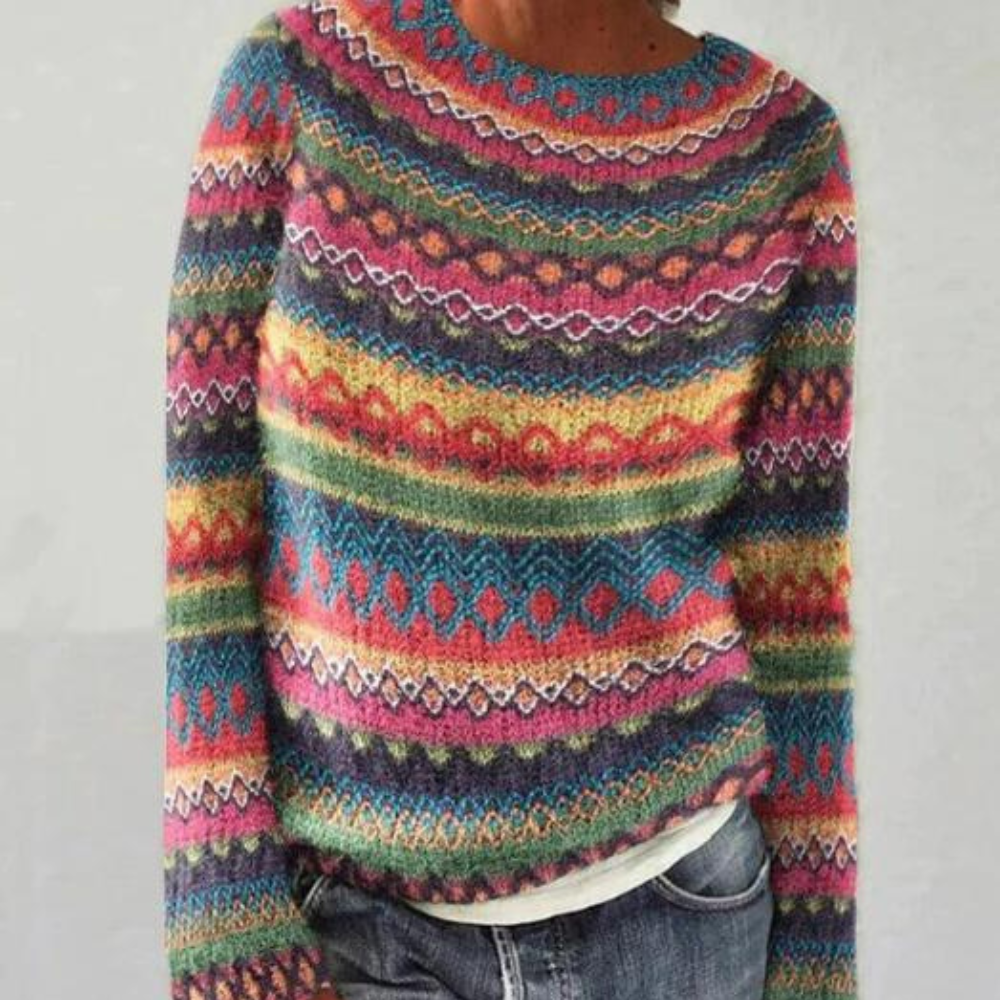 Pull Femme Rétro Ample Confortable 5