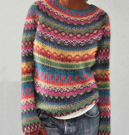 Pull Femme Tricot Col Rond Classique 2
