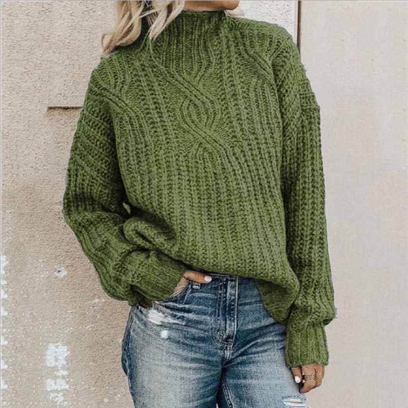 Pull Femme Tricoté Col Rond Classique 1
