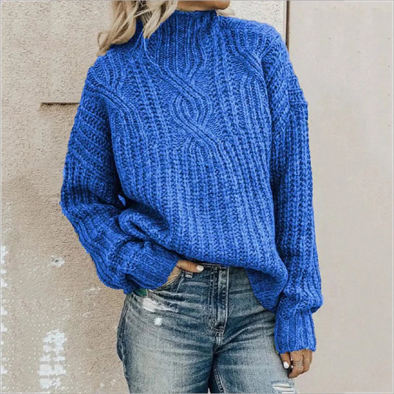 Pull Femme Tricoté Col Rond Classique 3