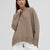 Pull Femme Tricoté Ronde Col Chaud