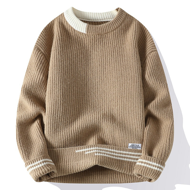 Pull Femme à Blocs de Couleurs Décontracté 1