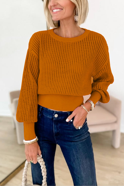 Pull Femme à Col Rond avec Découpe au Dos 3