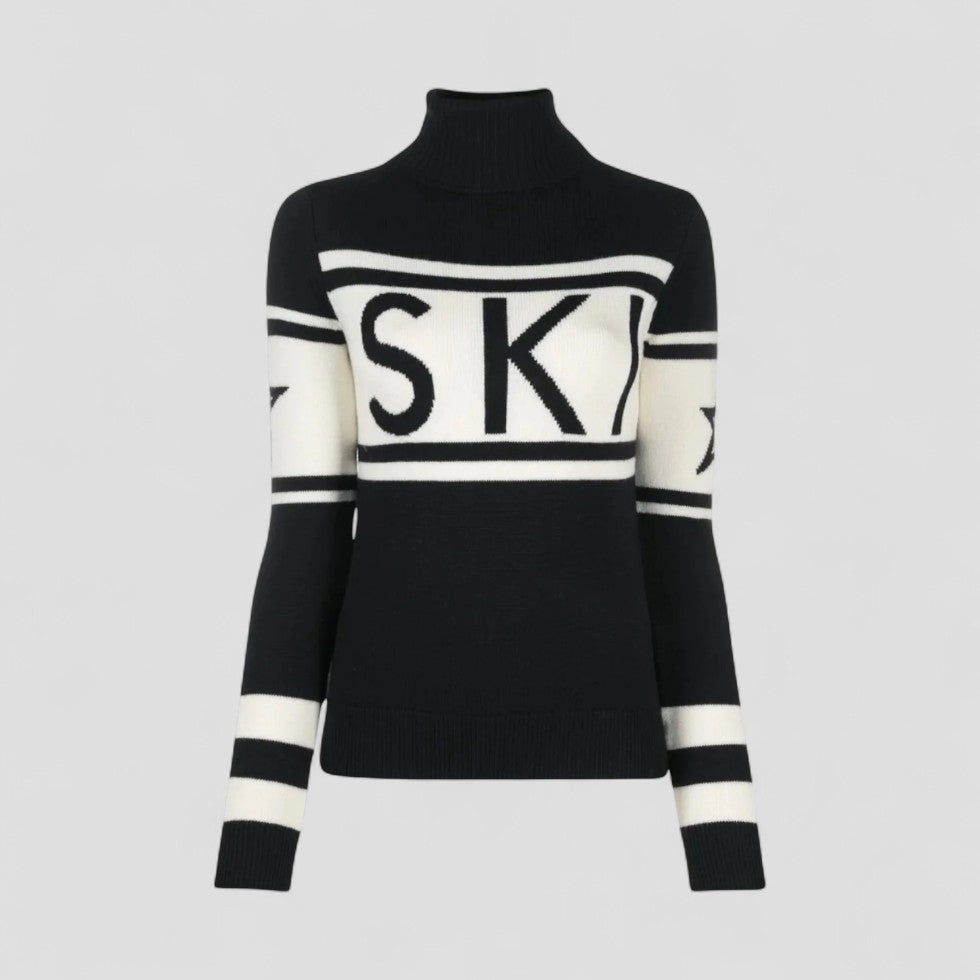 Pull Femme à Col Roulé Style Ski 0