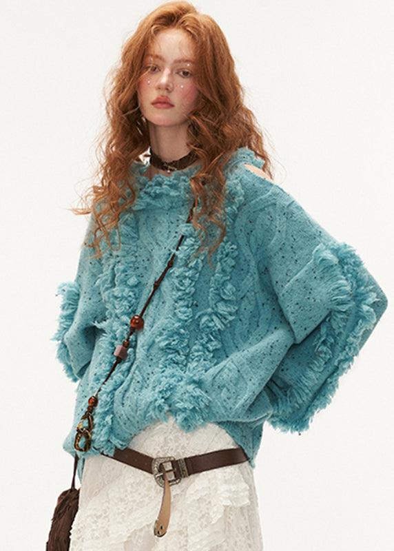 Pull Femme à Épaules Dénudées en Tricot 2