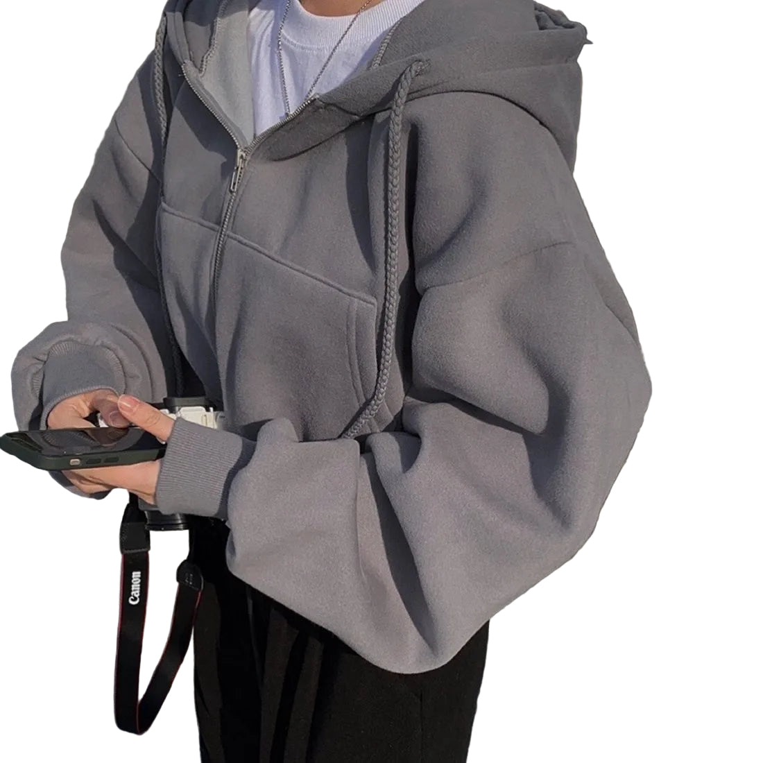 Pull Femme à Fermeture Éclair avec Épaules en Pente 1