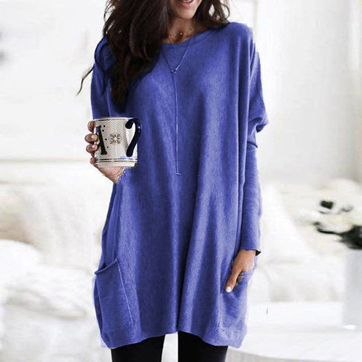 Pull Femme à Manches Longues avec Poches 8