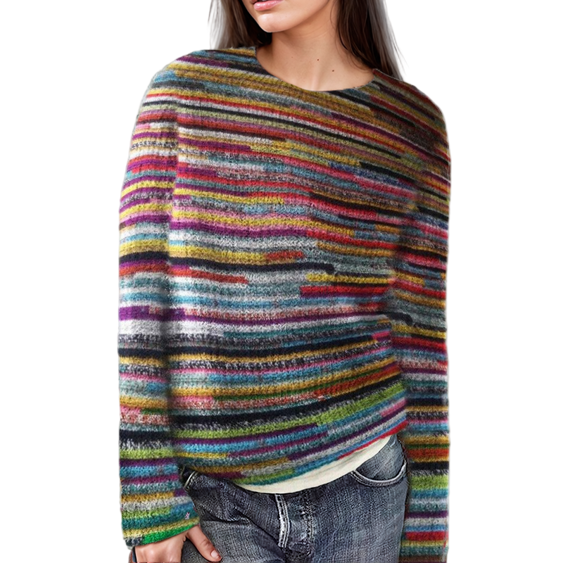 Pull Femme à Motifs Artistiques 0