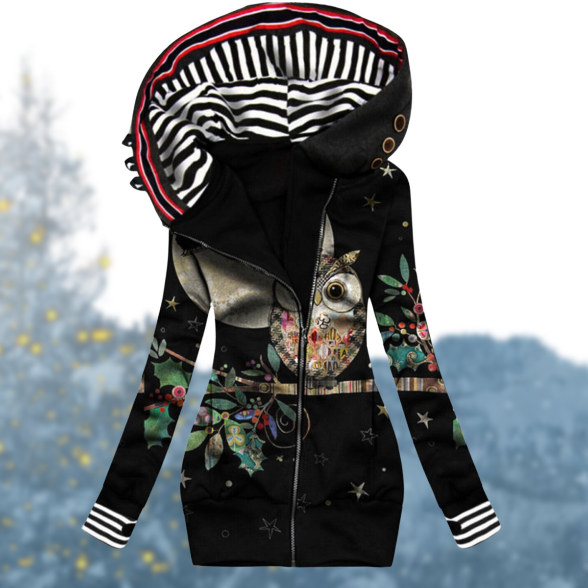 Pull Hiver Femme Avec Capuche Ajustable Moderne 7