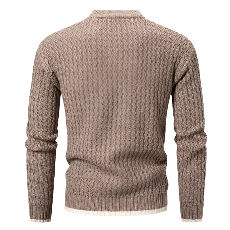 Pull Homme Col Rond Classique Chic 5