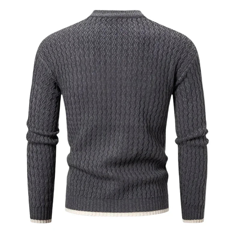Pull Homme Col Rond Classique Chic 7