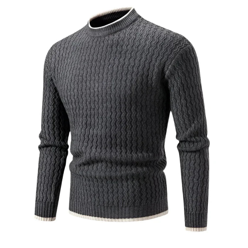 Pull Homme Col Rond Classique Chic 8
