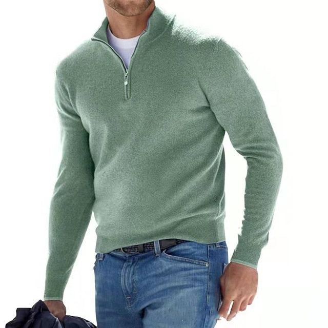 Pull Homme Col V Tricoté Acrylique Polyester Décontracté 5