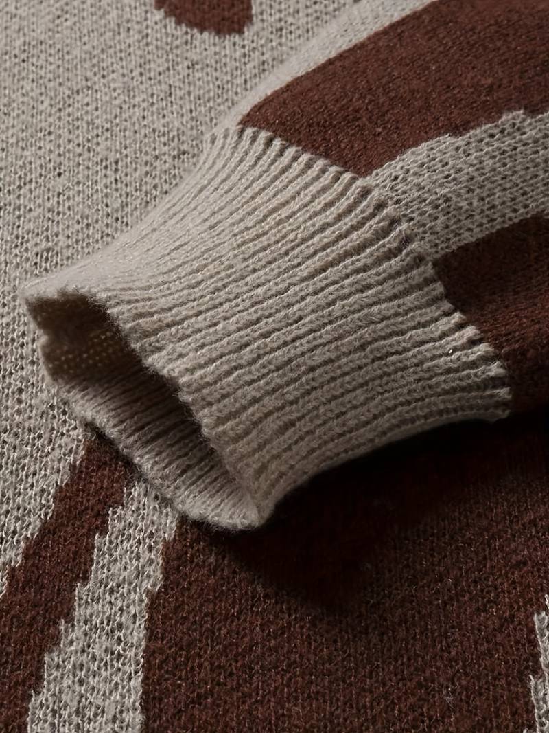 Pull Homme Décontracté en Tricot Moderne 8