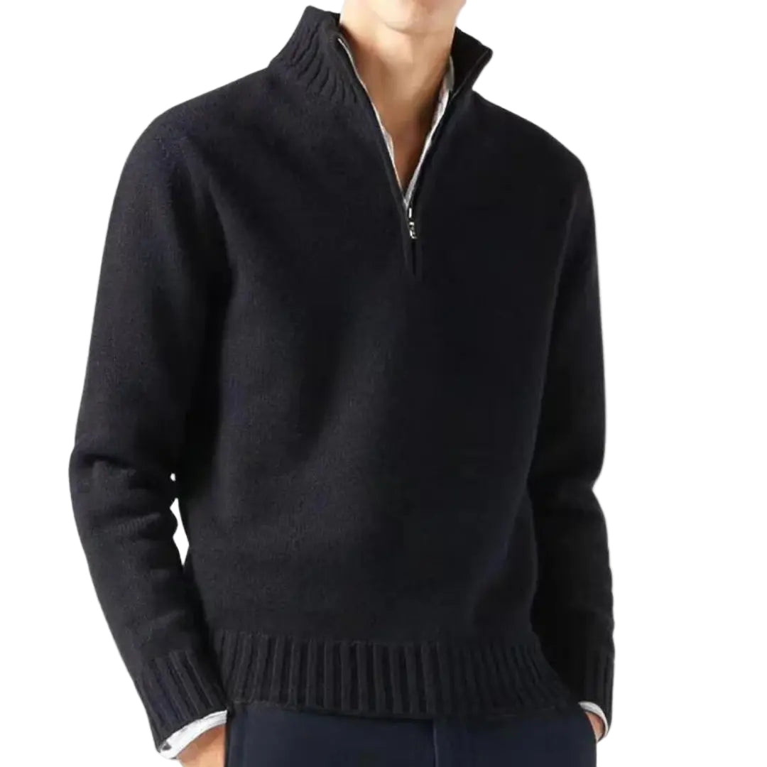 Pull Homme Demi-Zip Chic Moderne 0