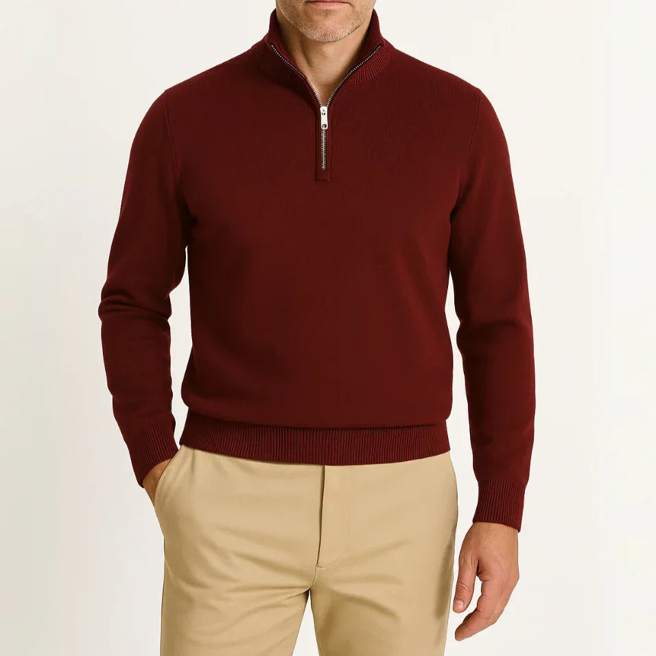 Pull Homme Demi-Zip Style Décontracté 7