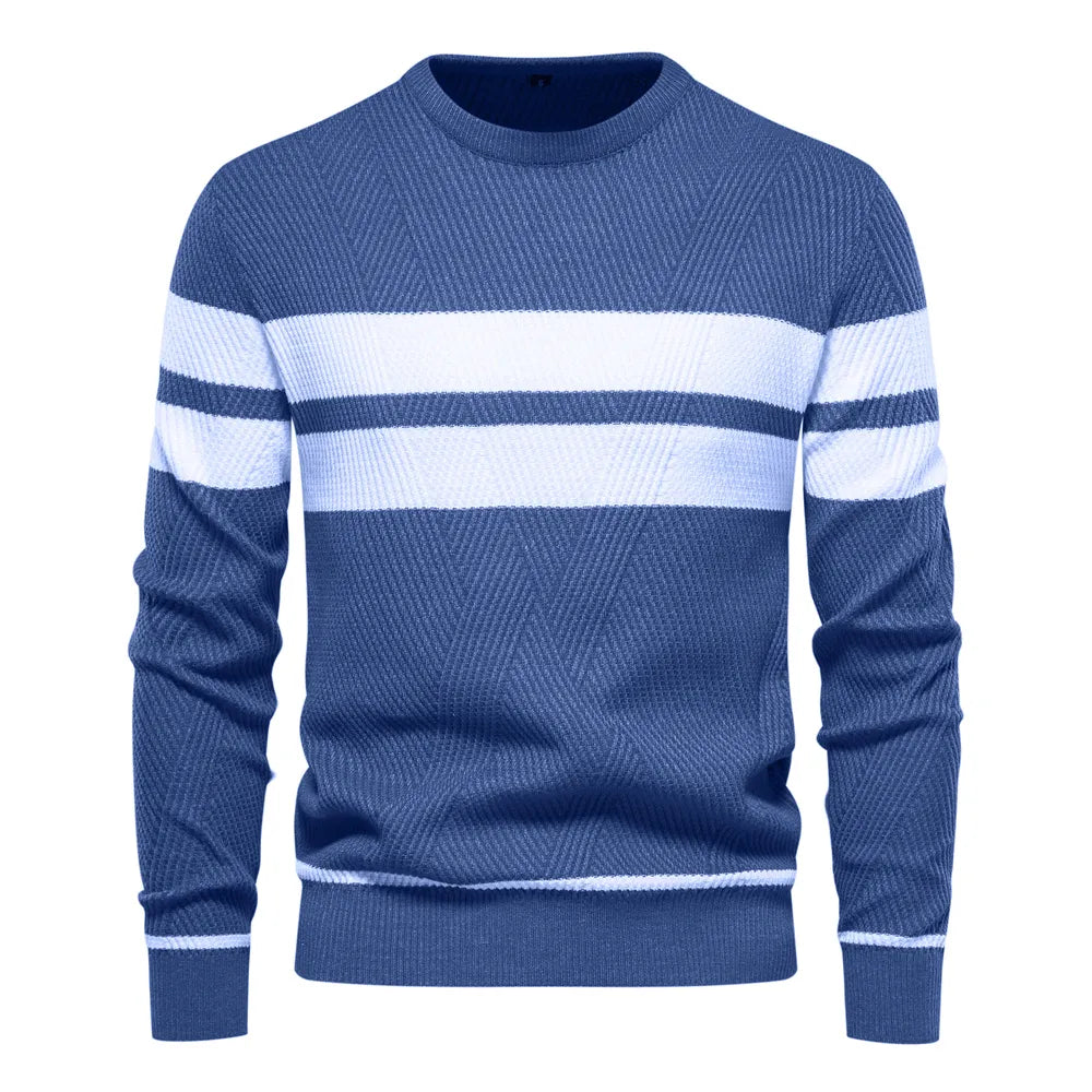 Pull Homme Hiver Classique avec Détails Modernes 0