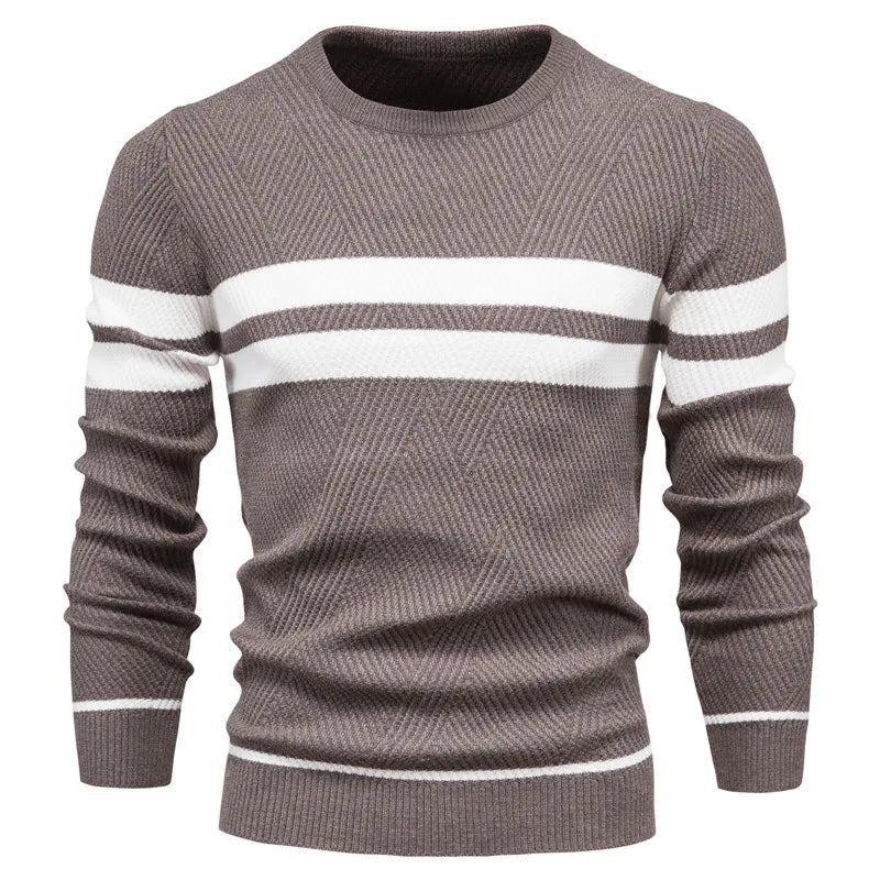 Pull Homme Hiver Classique avec Détails Modernes 4