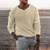 Pull Homme Long en Tricot Doux Col Côtelé pour Jours Froids 1