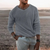 Pull Homme Long en Tricot Doux Col Côtelé pour Jours Froids 2