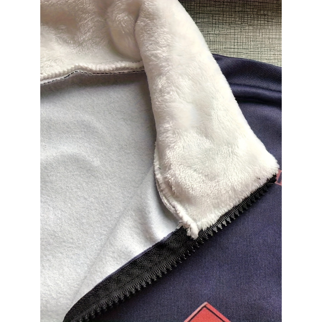 Pull Homme Manches Longues Casual Mélange de Tissus Doux avec Fermeture Éclair 1