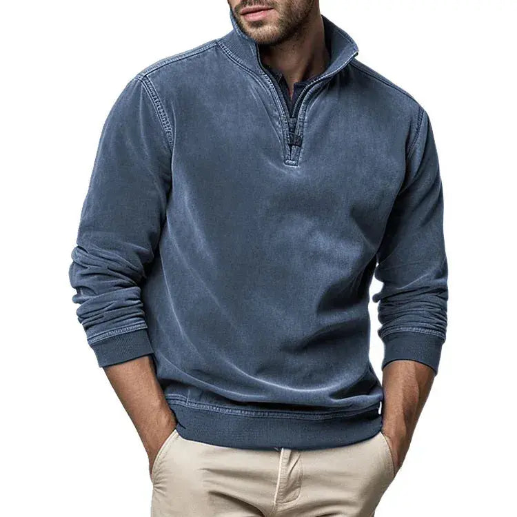 Pull Homme Vintage Confortable à Col Rond 1