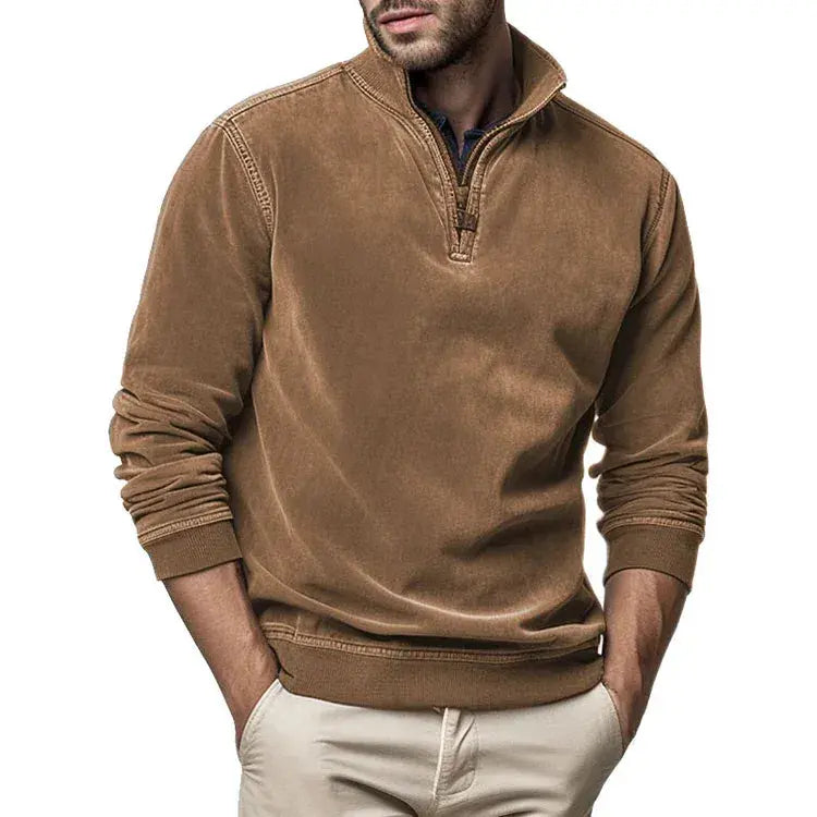 Pull Homme Vintage Confortable à Col Rond 2