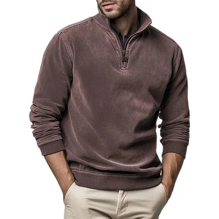 Pull Homme Vintage Confortable à Col Rond 3