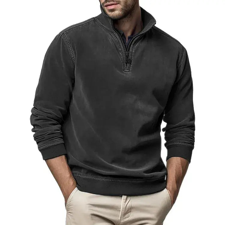 Pull Homme Vintage Confortable à Col Rond 4