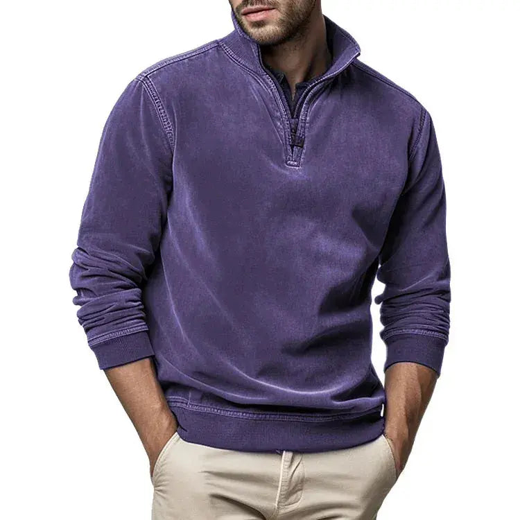 Pull Homme Vintage Confortable à Col Rond 5