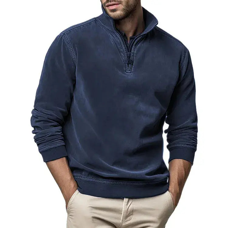 Pull Homme Vintage Confortable à Col Rond 8