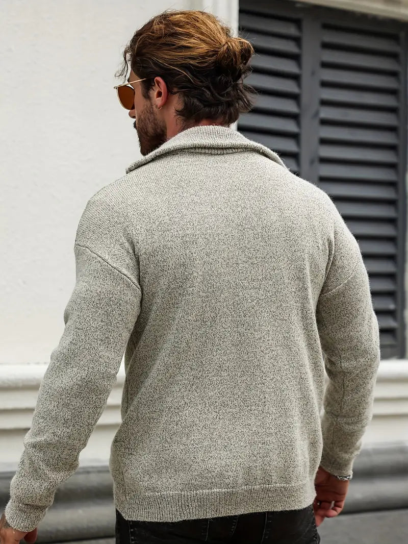 Pull Homme à Zip Chic Moderne 3