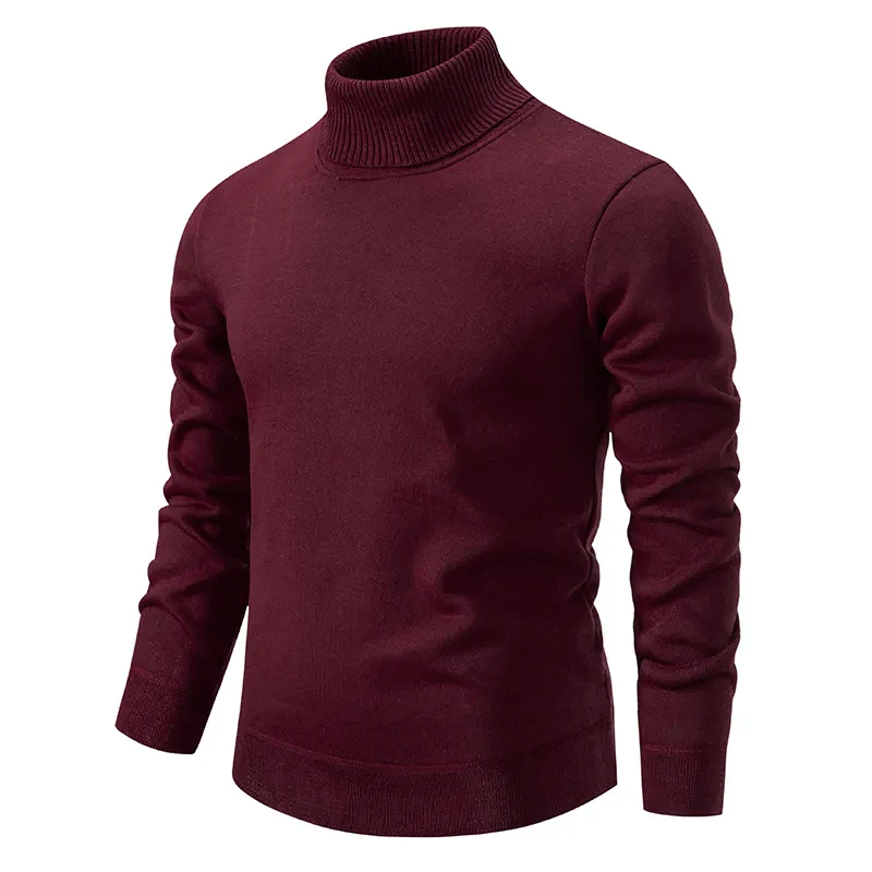 Pull Homme en Laine Col Roulé Confortable et Chaud 1