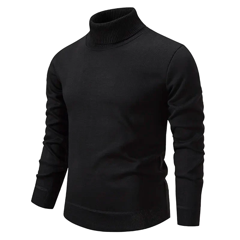 Pull Homme en Laine Col Roulé Confortable et Chaud 2