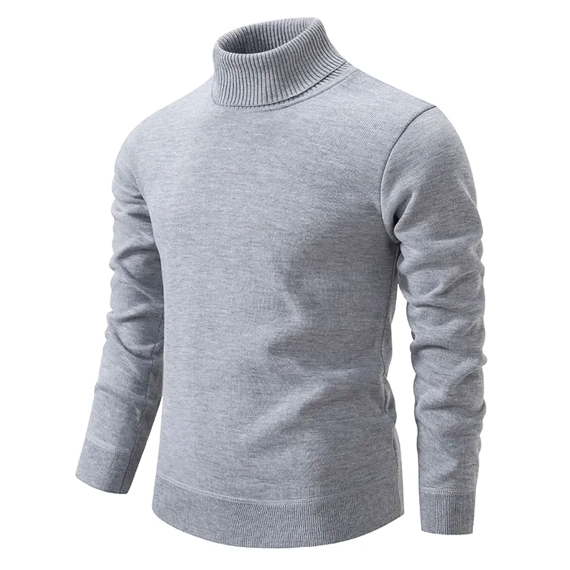 Pull Homme en Laine Col Roulé Confortable et Chaud 3