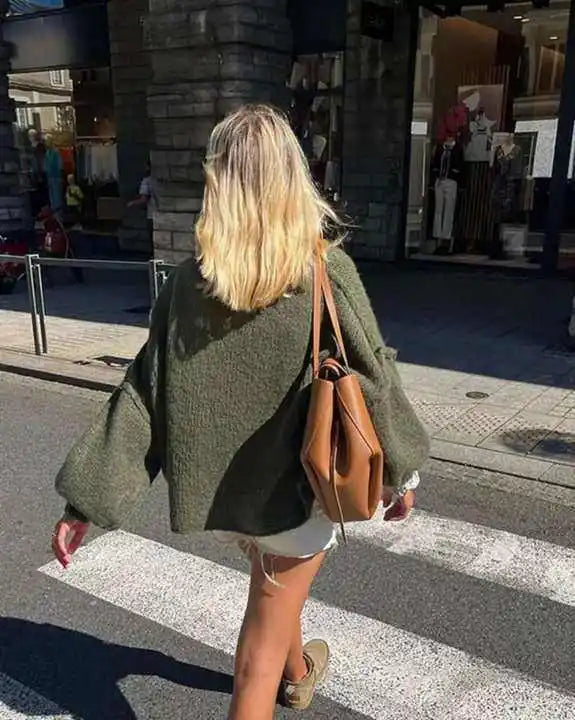 Pull Over Taille Unique en Tricot Oversize pour Femme 2