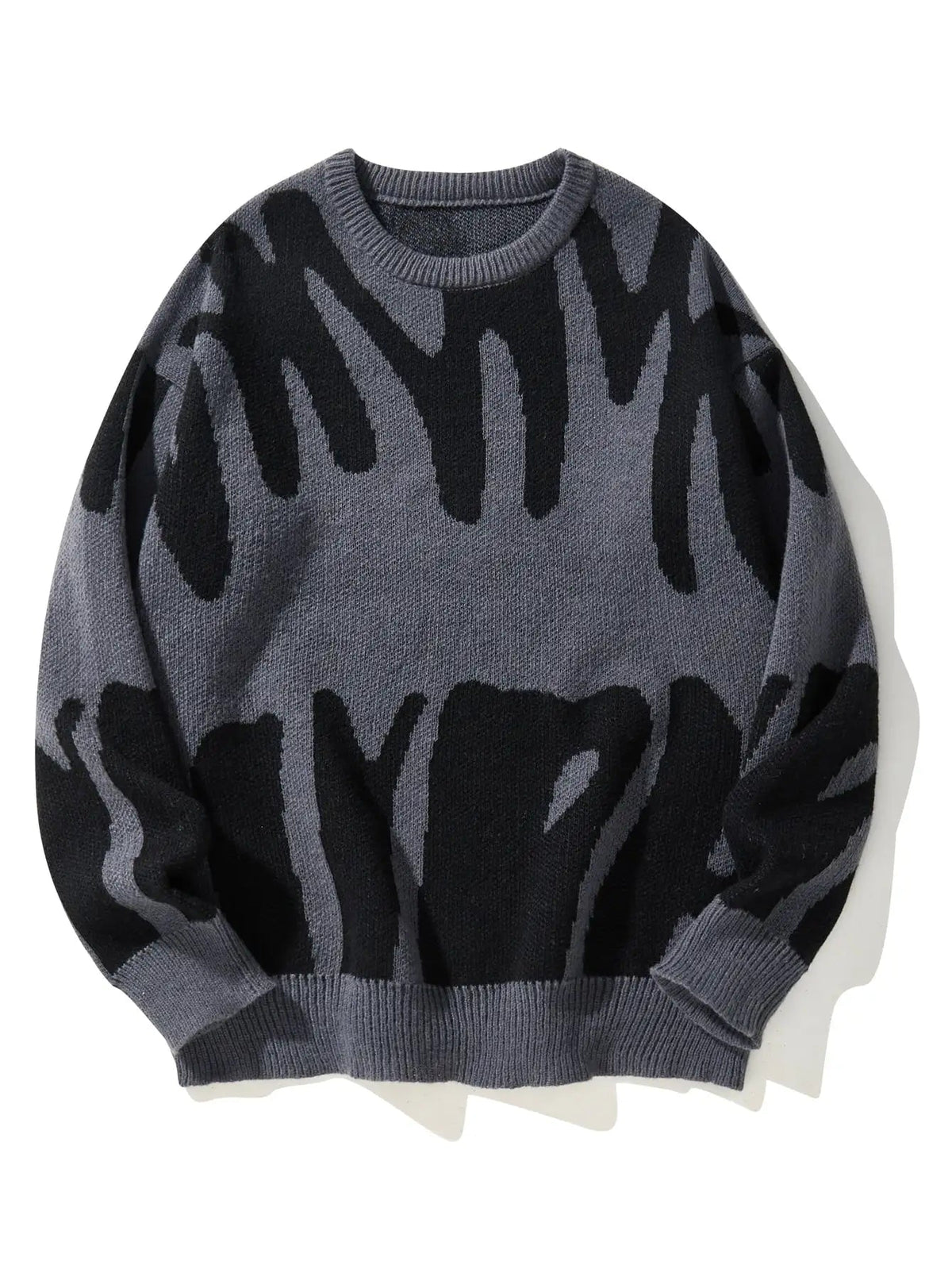 Pull Oversize à Motifs Abstraits pour Femme 2