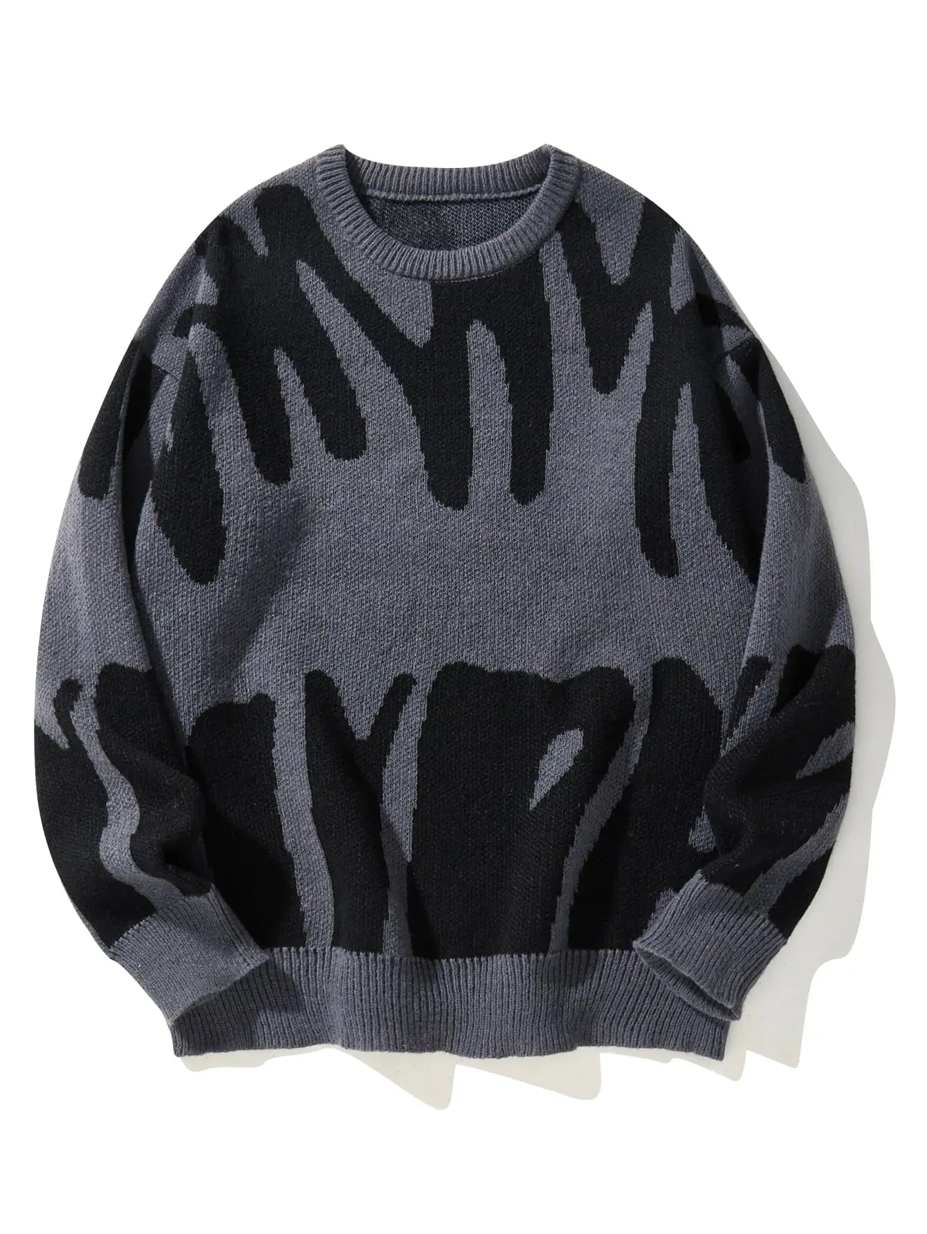 Pull Oversize à Motifs Abstraits pour Femme 2