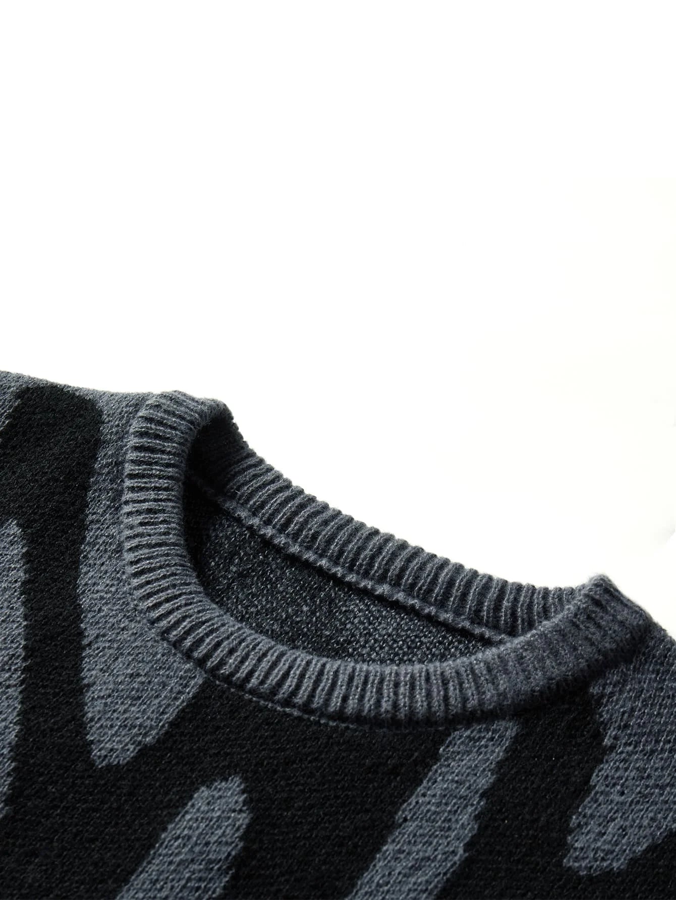Pull Oversize à Motifs Abstraits pour Femme 3