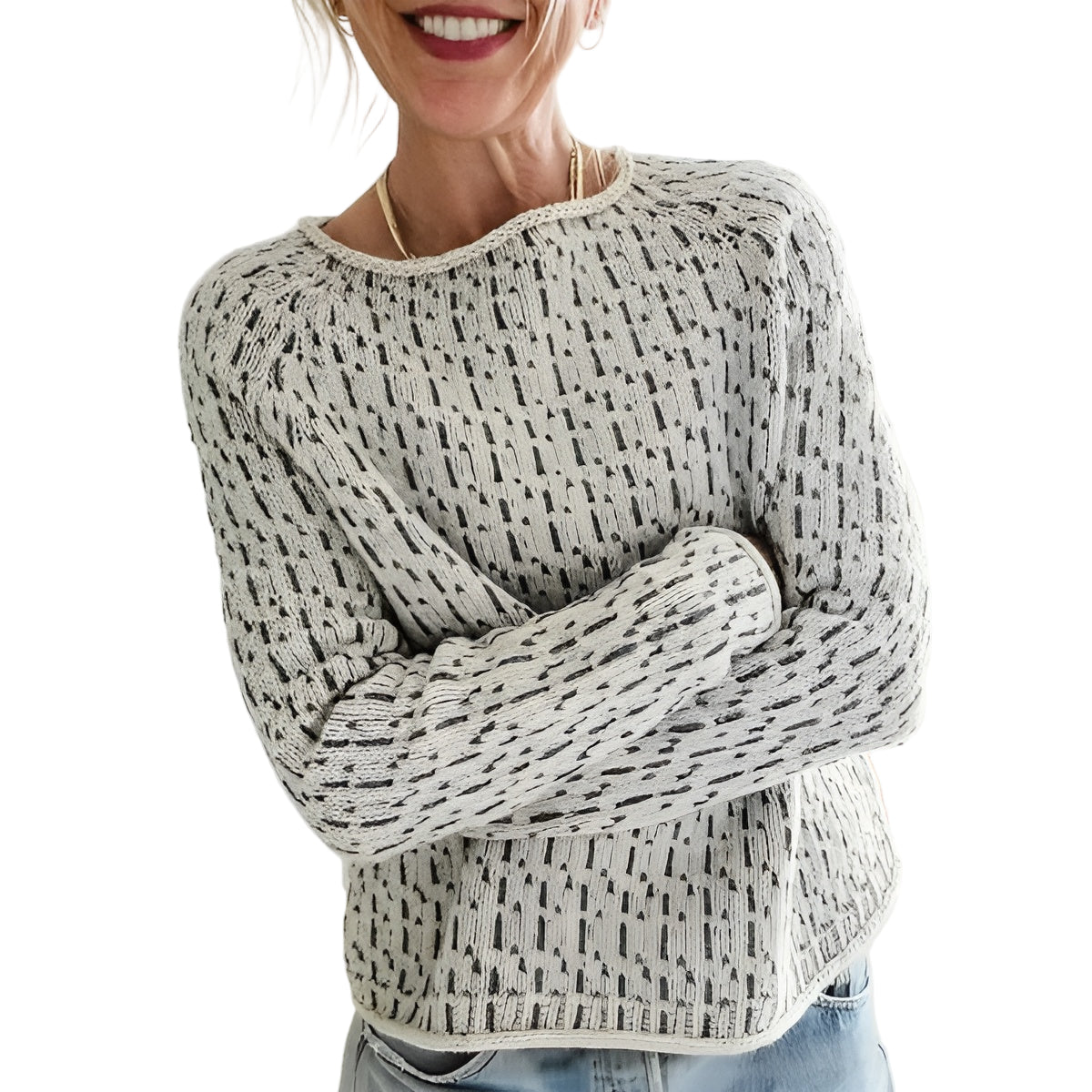 Pull Tricoté Femme Élégant 0