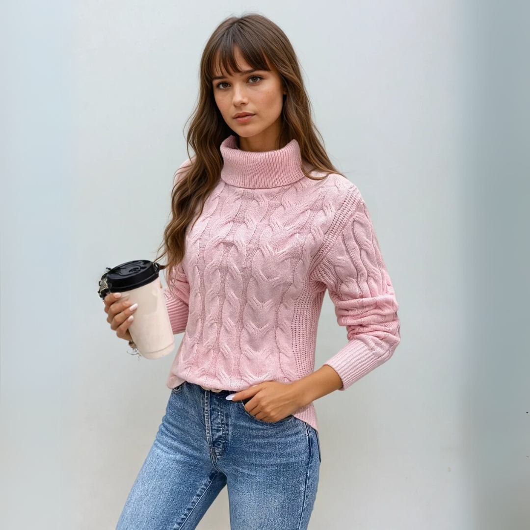 Pull Turtleneck Femme Chic en Tricot 2